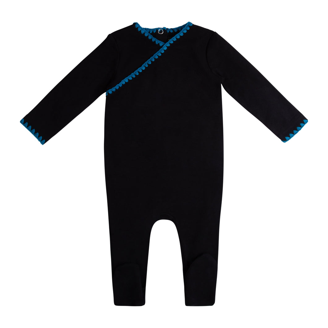 Stretchie for Baby | Blue stitching Wrap Stretchie