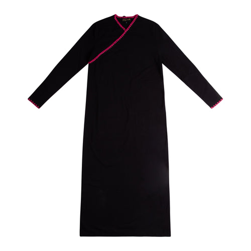 Nightgown For Kids | Hot Pink Sparkle Wrap Nightgown