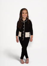 Load image into Gallery viewer, Pajamas For Kids | Black and white pocket Pajamas