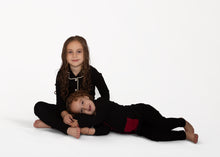 Load image into Gallery viewer, Pajamas For Kids | Black and white pocket Pajamas