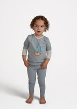 Load image into Gallery viewer, Pajamas For Boys | Blue Sailboat Pajamas
