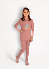 Load image into Gallery viewer, Pajamas For Girls | Pink Sailboat Pajamas