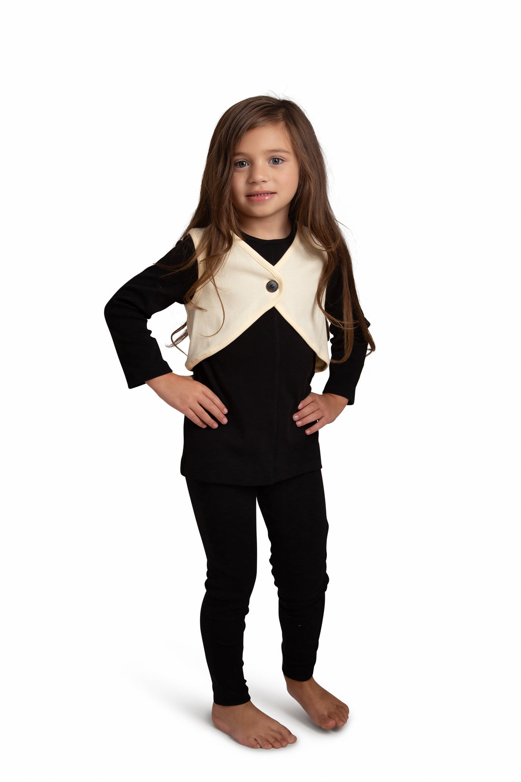 Pajamas For Kids | Ivory Vest Pajamas