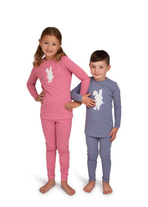 Stretchie For Baby | Blue Sherpa Bunny Onsie