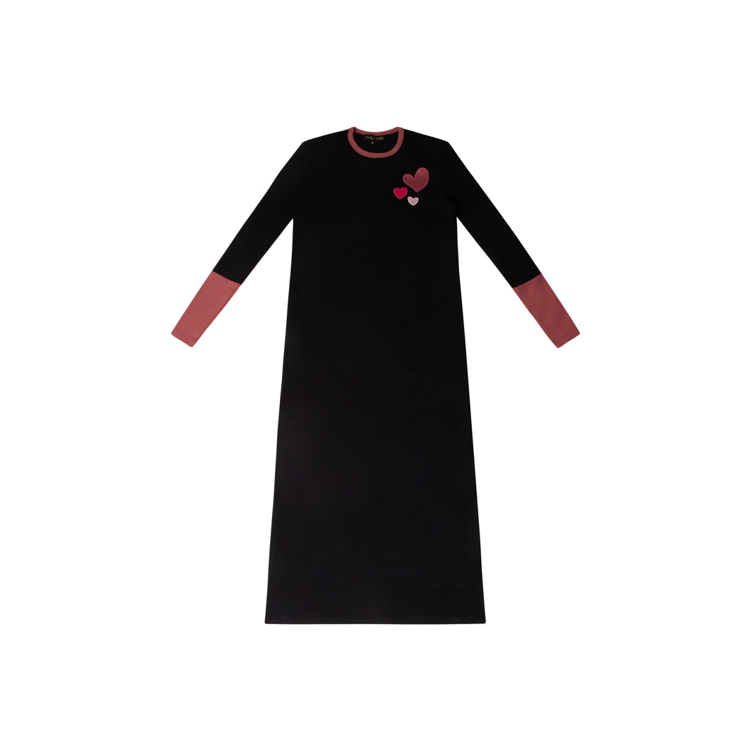 Nightgown For Kids | Heart Embroidered Nightgown