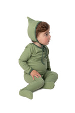 Load image into Gallery viewer, Stretchie For Baby | Green Classy Soft Cotton Ribbed
